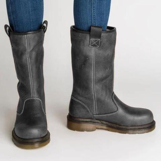 Uma – faltbare damenstiefel aus leder