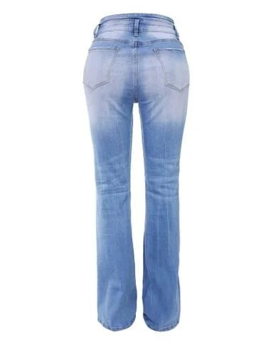 Sexy Denim-Hose mit hoher Taille