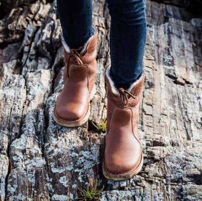 Helena – mit wolle gefütterte lederstiefel für damen