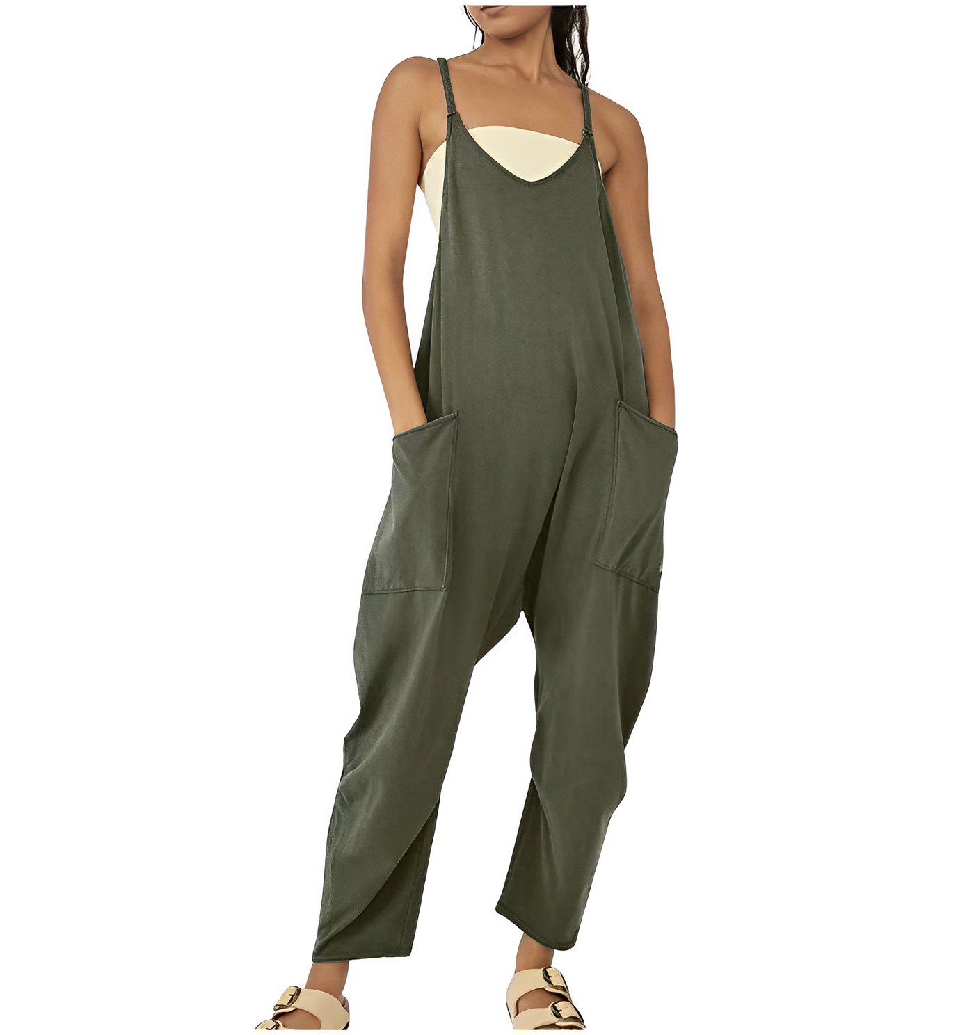 Bea | Damen-Jumpsuit mit Weitem Bein