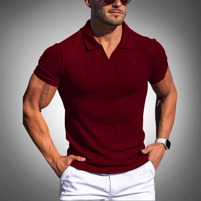 Aljon | Slim Fit Vetisch Gestreift Poloshirt