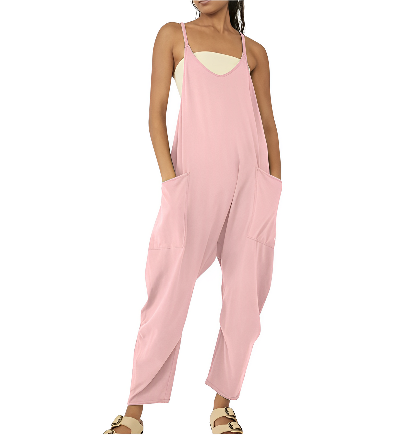 Bea | Damen-Jumpsuit mit Weitem Bein