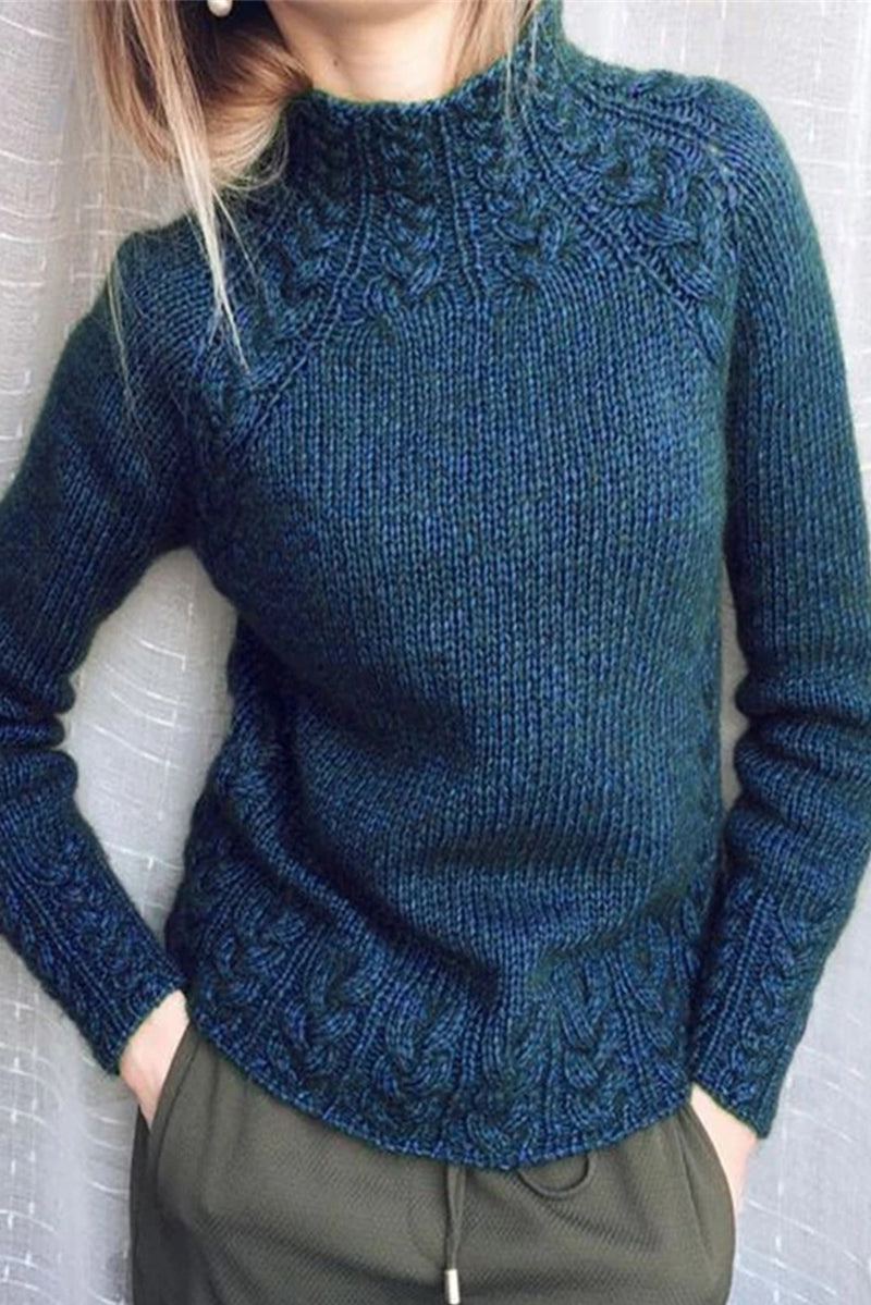 Brelina | Schlichter Rollkragenpullover in hochwertigem Strickdesign