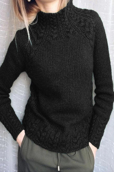 Brelina | Schlichter Rollkragenpullover in hochwertigem Strickdesign