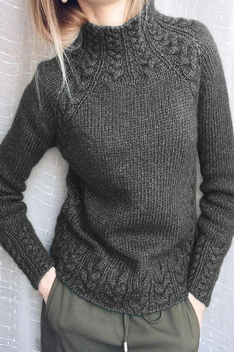 Brelina | Schlichter Rollkragenpullover in hochwertigem Strickdesign