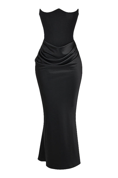 Shiloh - elegantes trägerloses Korsett-Maxikleid