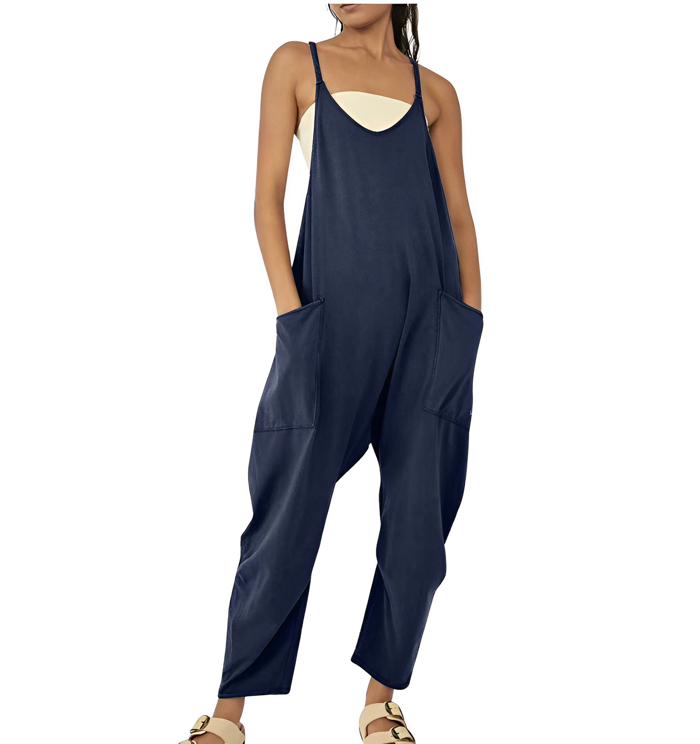 Bea | Damen-Jumpsuit mit Weitem Bein