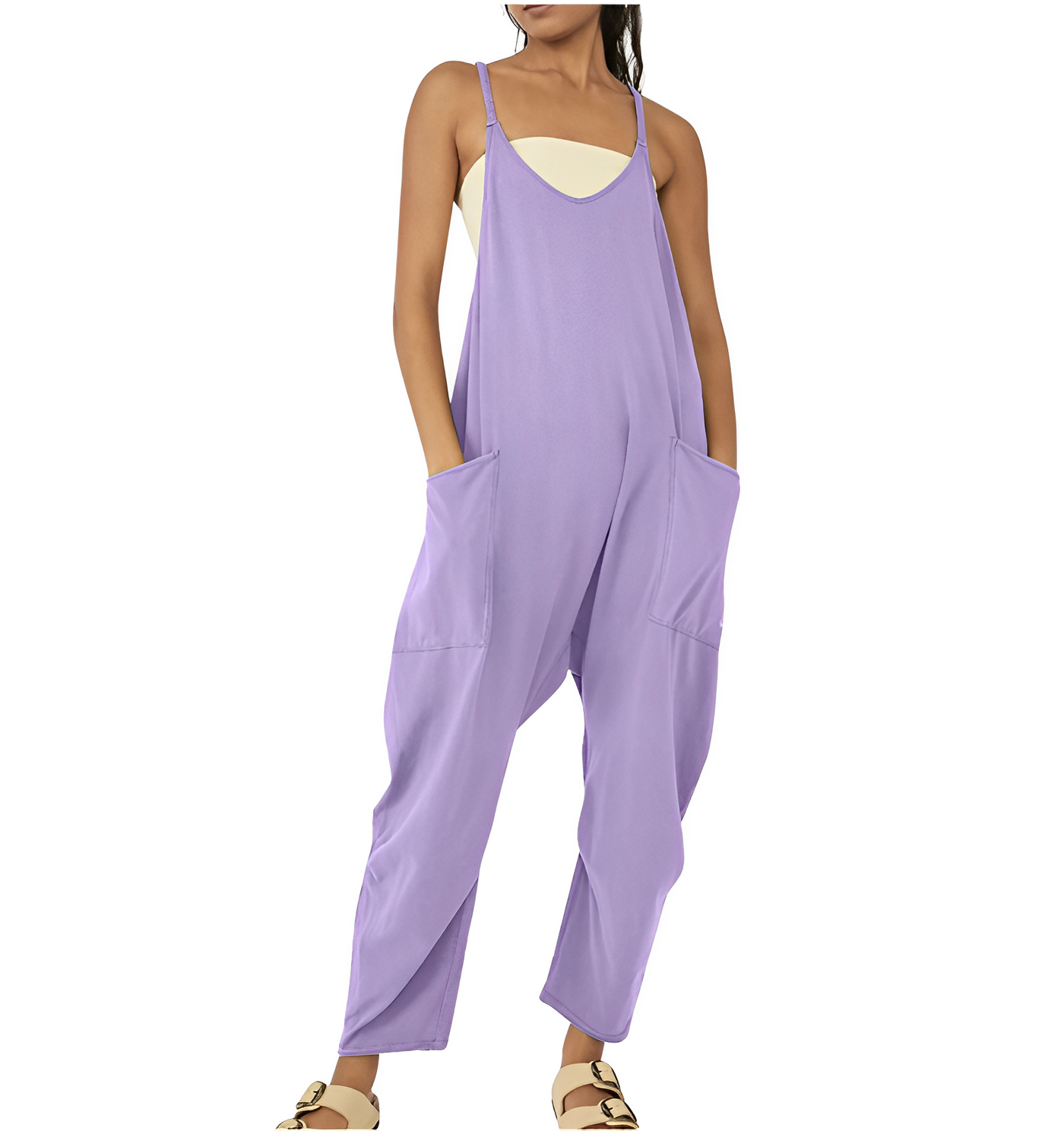 Bea | Damen-Jumpsuit mit Weitem Bein