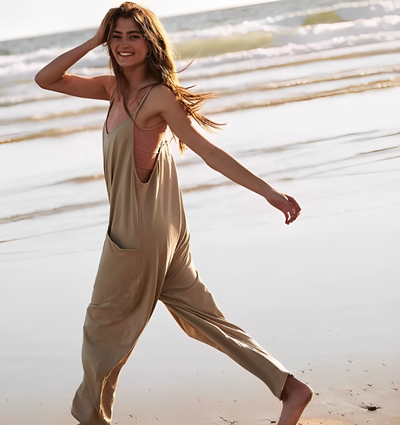 Bea | Damen-Jumpsuit mit Weitem Bein