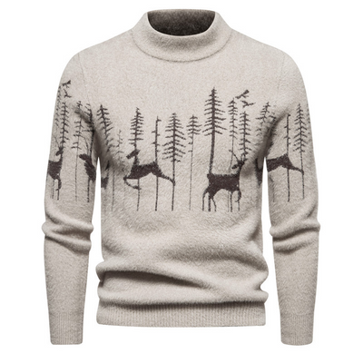 Premium - herrenpullover mit weihnachtsmotiv