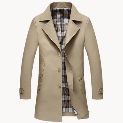 Nomad - strapazierfähiger winddichter herren-trenchcoat mit design