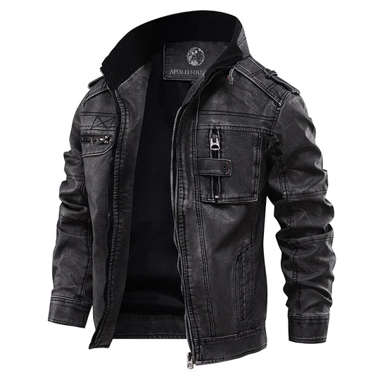 Dwight - Elegante premium lederjacke für herren