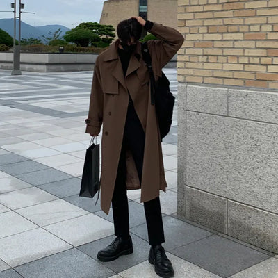 Marky | Luxuriöser langer Trenchcoat