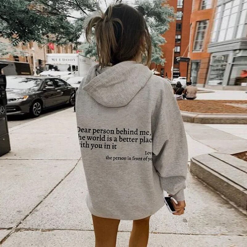 "Lieber Mensch hinter mir" Hoodie