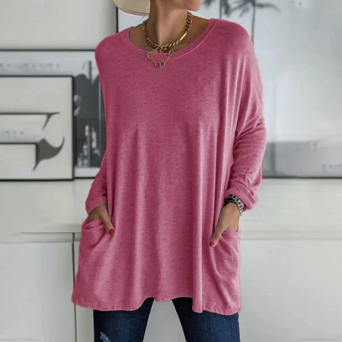 Cariel | Modische Tunika-Bluse mit Tasche