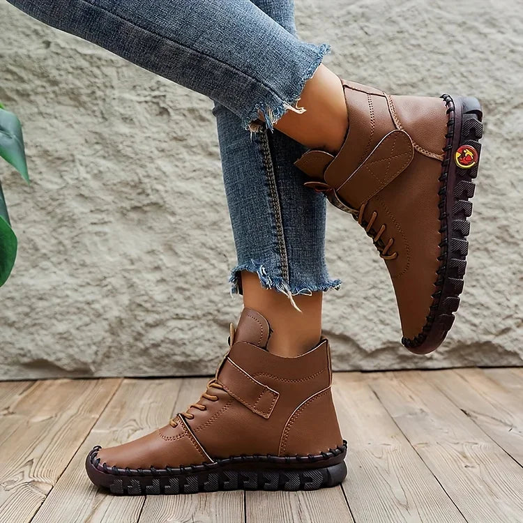 Cosina | Leder-Warmfutter Anti-Rutsch Kurzstiefel