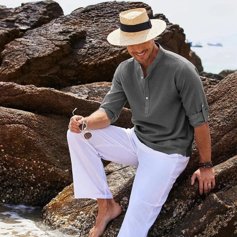 Dominik | Stylish Casual Shirt - Modisches und Bequemes Herrenhemd