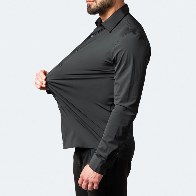 StretchShirt™ | Knitterfreies Stretch-Shirt für Männer