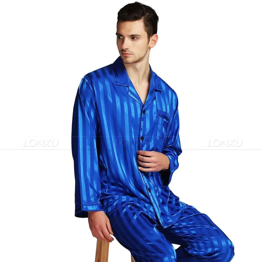 Becotic™ Luxus-Pyjamas | Enger Seidenpyjama für Herren