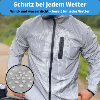 Haris – reflektierende & wetterfeste herren-radjacke