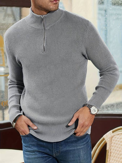 Alpha zip pullover - stilvolle eleganz und vielseitigkeit