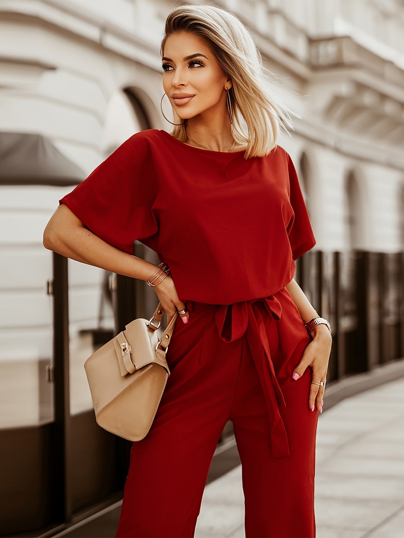 Borgy | Eleganter Jumpsuit mit weitem Bein