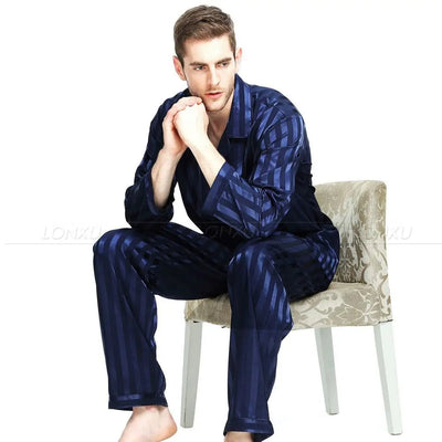 Becotic™ Luxus-Pyjamas | Enger Seidenpyjama für Herren