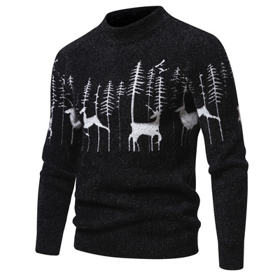 Premium - herrenpullover mit weihnachtsmotiv