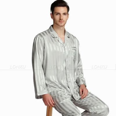 Becotic™ Luxus-Pyjamas | Enger Seidenpyjama für Herren