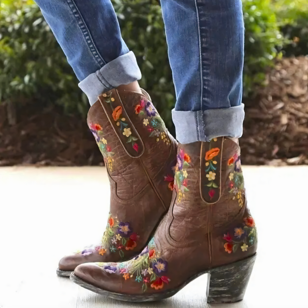 Camino | Wetterfeste Vintage Cowgirl-Stiefel für stilvolle Abenteuer