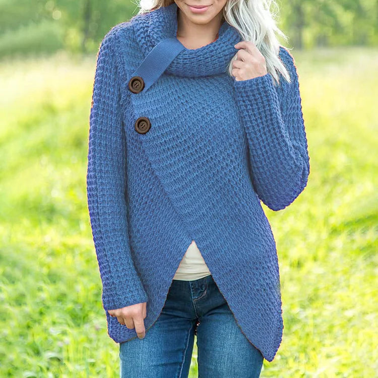 Beatrix | Casual Pullover mit unregelmäßigen Ärmeln und einfarbigem Design