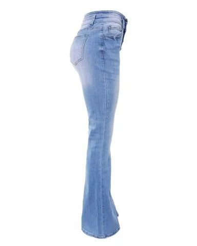 Sexy Denim-Hose mit hoher Taille