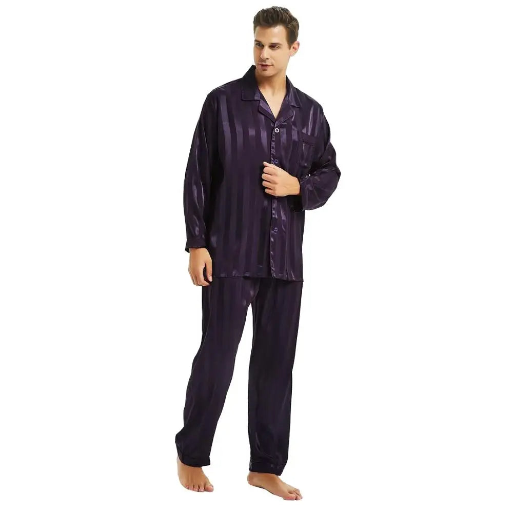 Becotic™ Luxus-Pyjamas | Enger Seidenpyjama für Herren