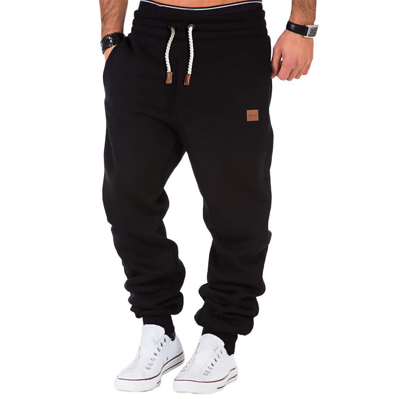 Max Comfort | Herren Einfarbige Jogginghose mit Kordelzug und Elastischer Taille