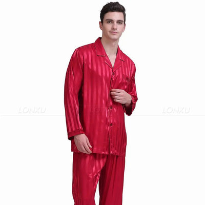 Becotic™ Luxus-Pyjamas | Enger Seidenpyjama für Herren