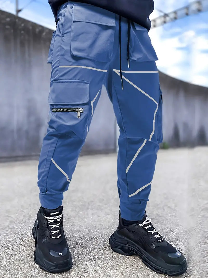 Aarav – einzigartige design-multi-pocket-hose für herren