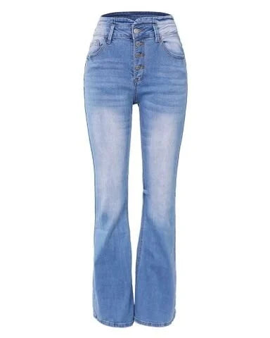 Sexy Denim-Hose mit hoher Taille