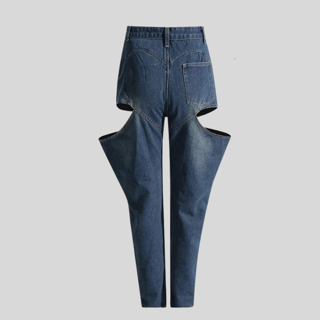 Audriana | Einzigartige High-Waist-Jeans mit Cut-Outs für Damen