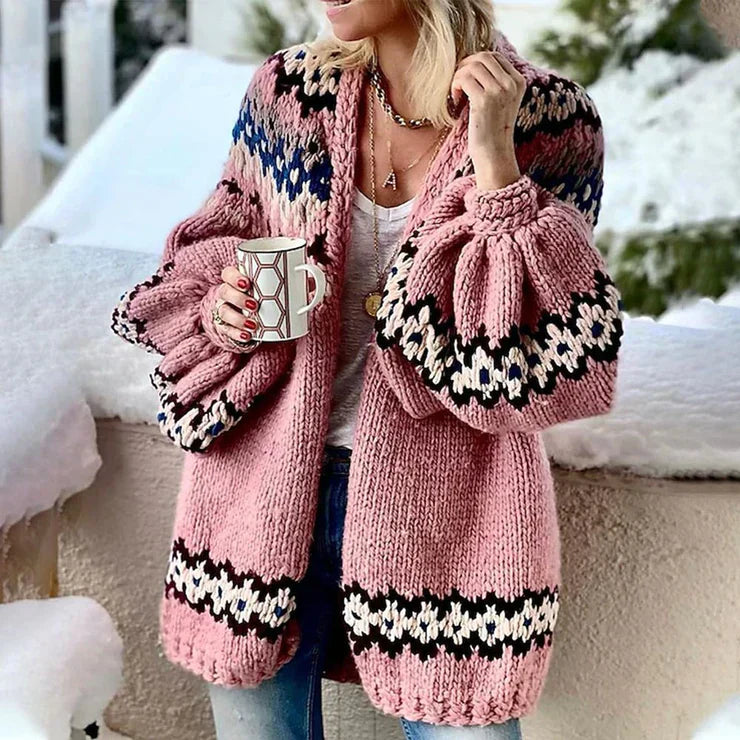 Aurory | Gemütlicher Strickcardigan mit Ballonärmeln