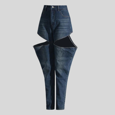 Audriana | Einzigartige High-Waist-Jeans mit Cut-Outs für Damen