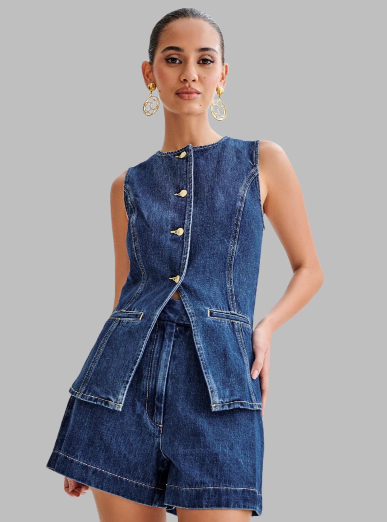 Ann | 2-teiliges Denim-Set