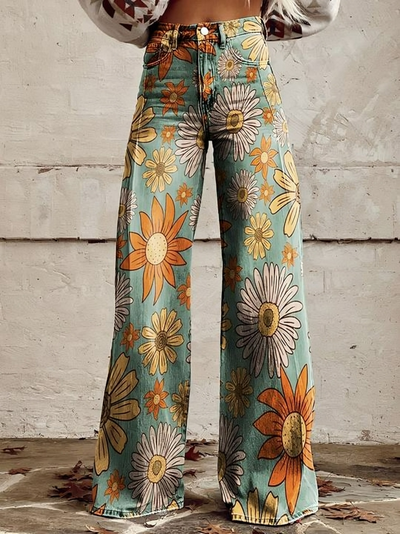 Blomminga | Bunte Blumenhose für Frauen