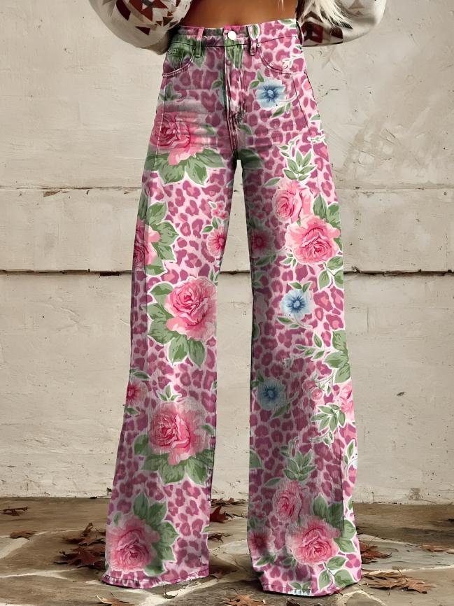 Blomminga | Bunte Blumenhose für Frauen