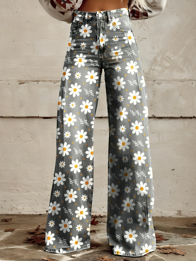 Blomminga | Bunte Blumenhose für Frauen