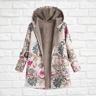 Ashlyn | Neu bedruckte klassische Jacke mit Kapuze