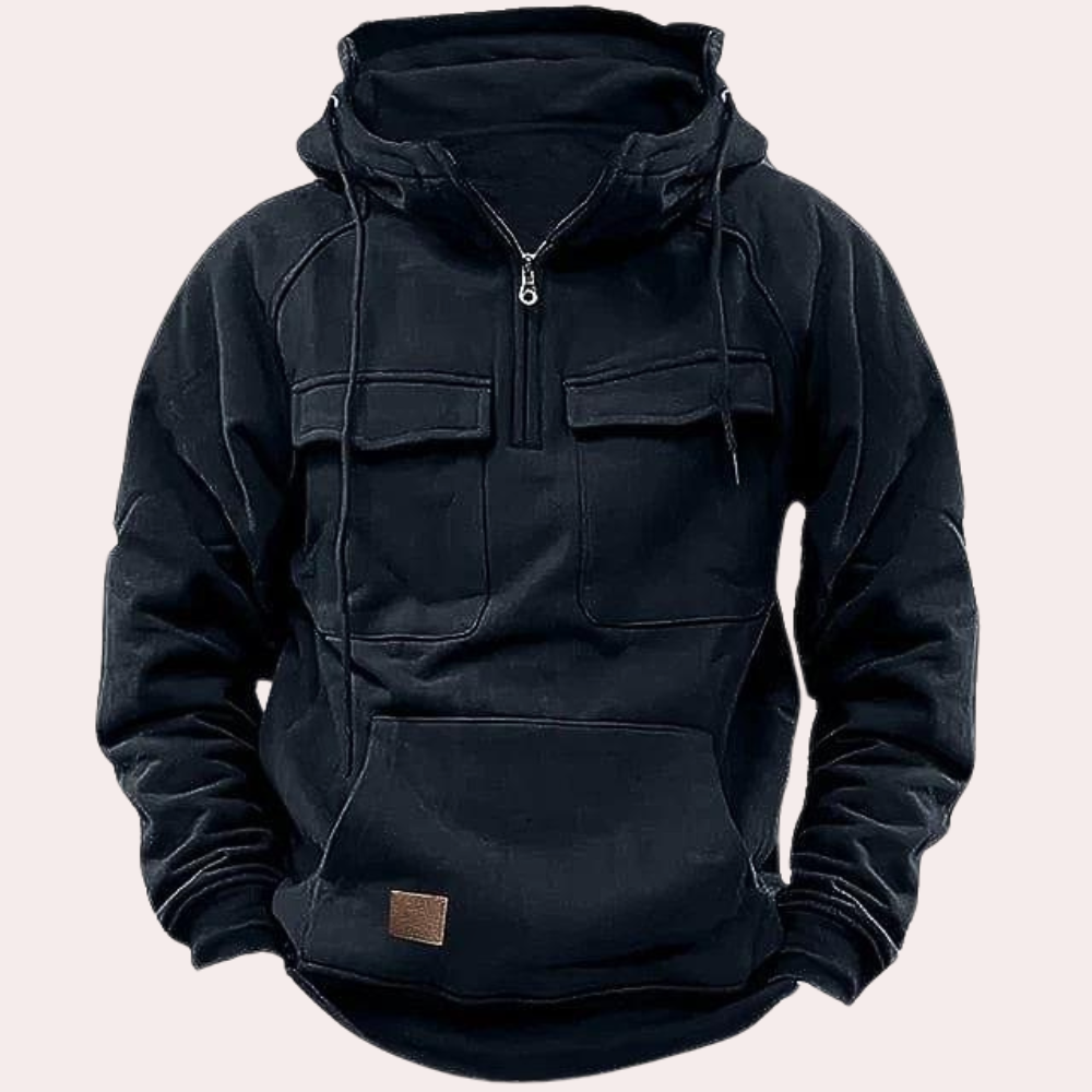 Stylischer herren-hoodie für den winter