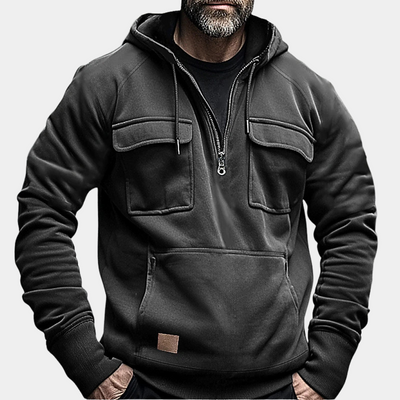 Stylischer herren-hoodie für den winter