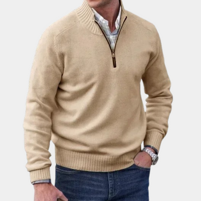 Stylischer pullover mit reißverschluss für herren