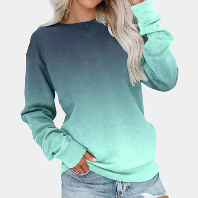 Ivet – trendiger pullover mit farbverlauf für damen