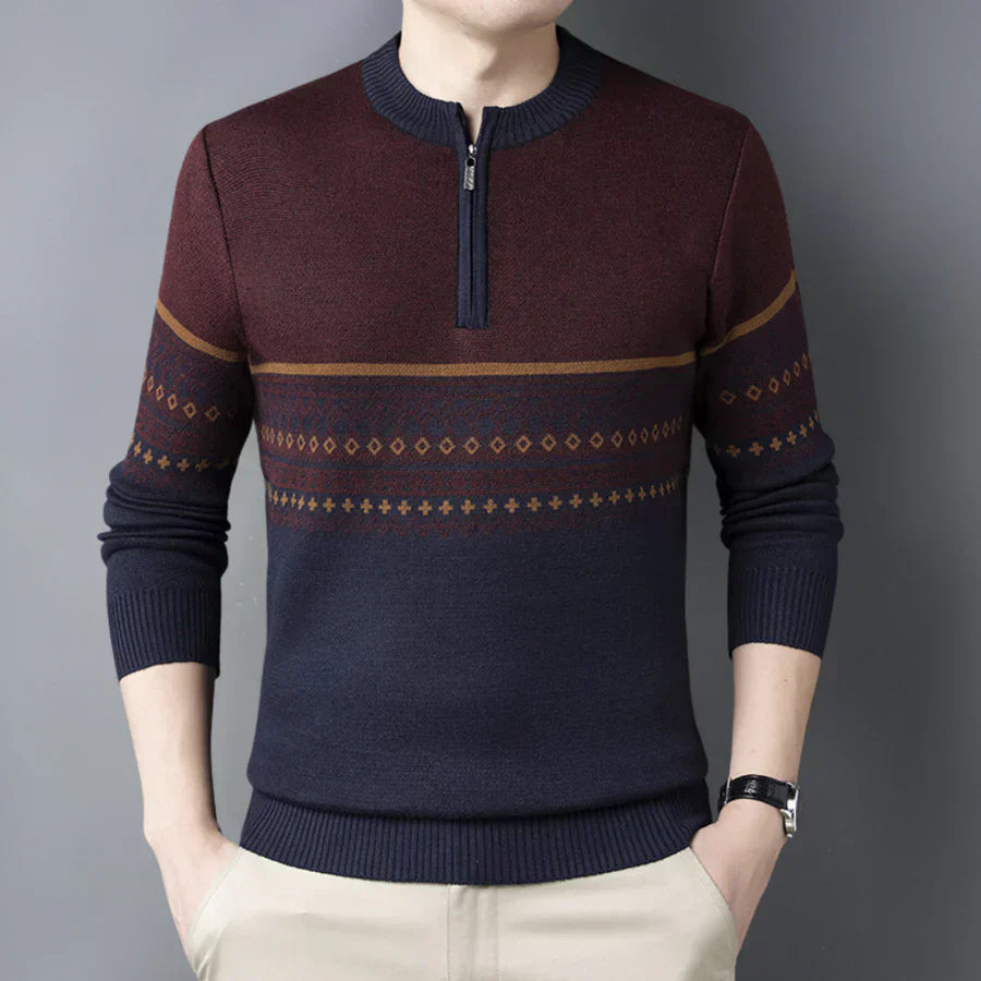 Valentyn – stylischer strickpullover für herren